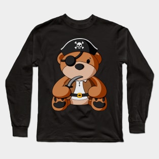 Pirate Teddy Bear Long Sleeve T-Shirt